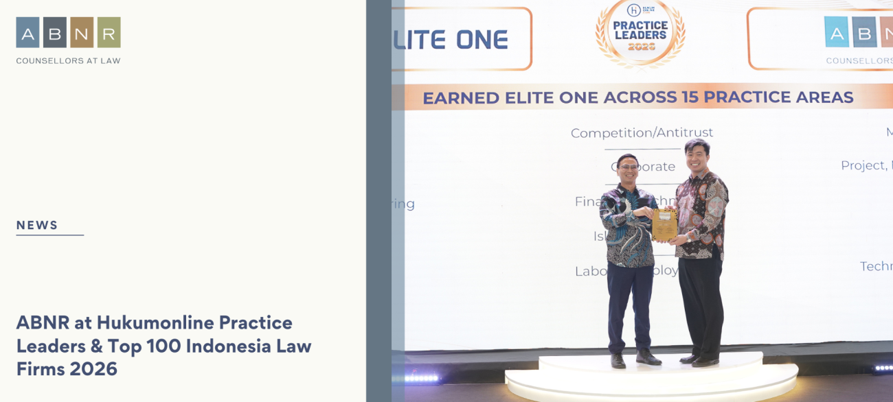 ABNR at Hukumonline Practice Leaders & Top 100 Indonesia Law Firms 2026