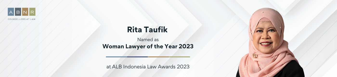 Ms. Rita Taufik being named “Woman Lawyer of the Year” at the Asian Legal Business (ALB) Indonesia Law Awards 2023