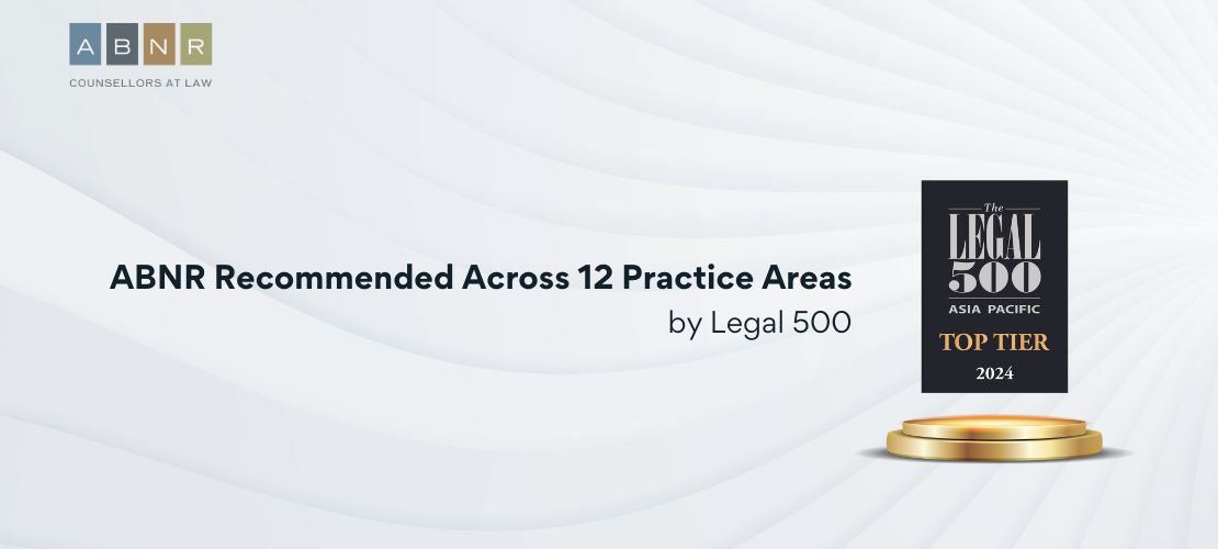 ABNR Recommended Across 12 Practice Areas by Legal 500