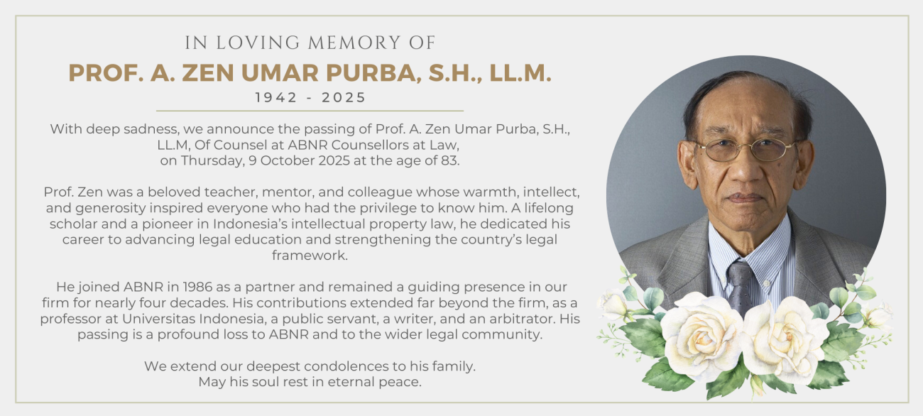In Loving Memory of Prof. A. Zen Umar Purba, S.H., LL.M (1942 -2025)